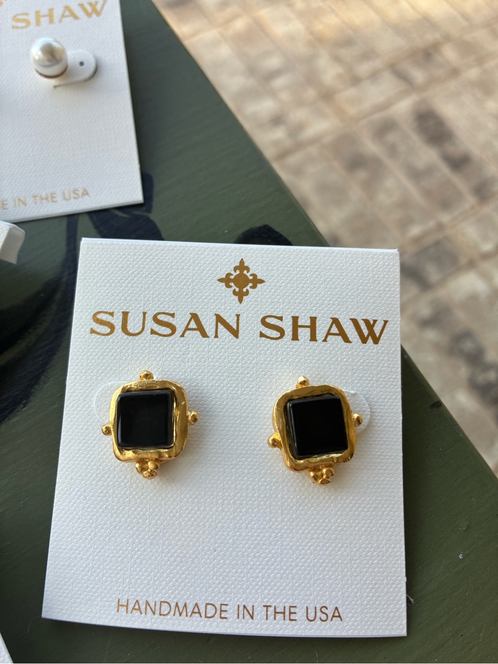 Susan Shaw Charlotte Stud Earrings! Choose your color! Price is for 1 pair. - Picture 3 of 7